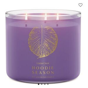 💜 GC Hoodie Season Purple 3-Wick Candle NEW